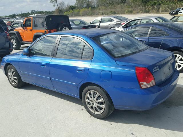 KMHDN46D36U225059 - 2006 HYUNDAI ELANTRA GL BLUE photo 3