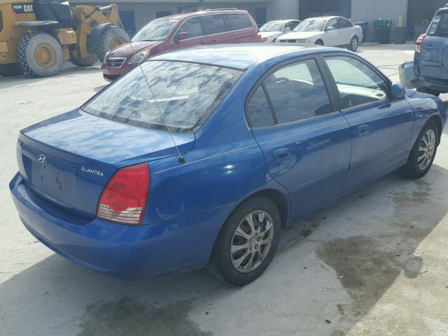 KMHDN46D36U225059 - 2006 HYUNDAI ELANTRA GL BLUE photo 4