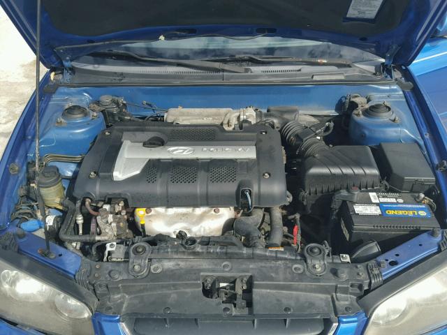 KMHDN46D36U225059 - 2006 HYUNDAI ELANTRA GL BLUE photo 7