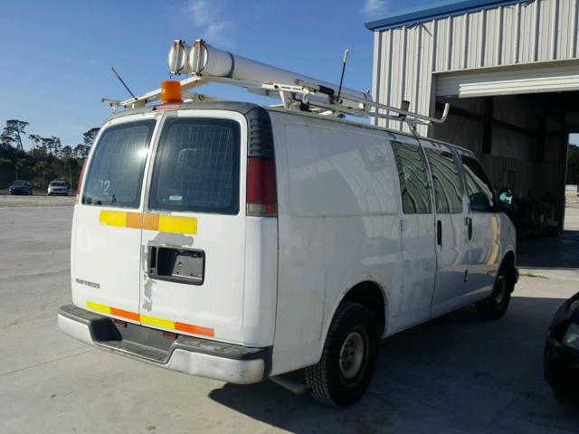 1GCFG25W711155770 - 2001 CHEVROLET EXPRESS G2 WHITE photo 4