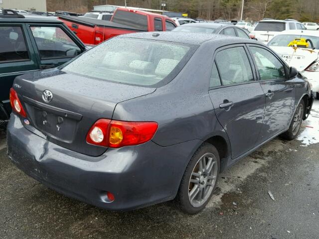 2T1BU40E39C162529 - 2009 TOYOTA COROLLA BA GRAY photo 4