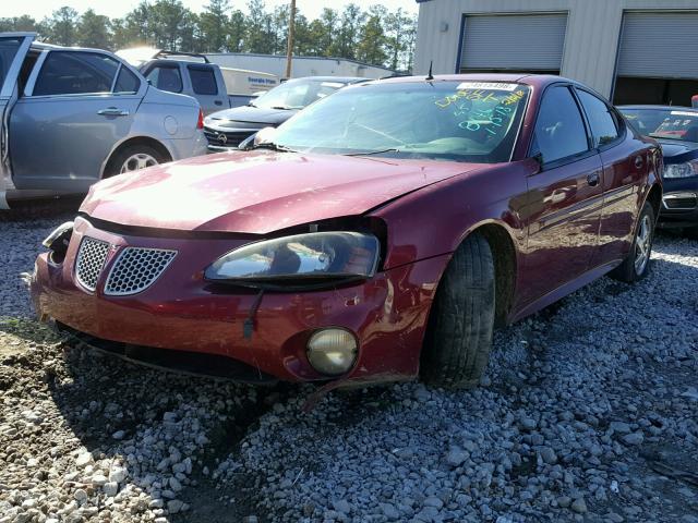 2G2WS522141308146 - 2004 PONTIAC GRAND PRIX BURGUNDY photo 2