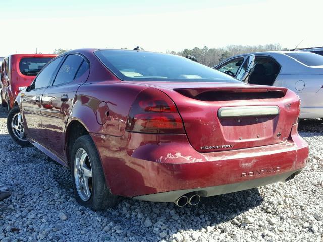 2G2WS522141308146 - 2004 PONTIAC GRAND PRIX BURGUNDY photo 3