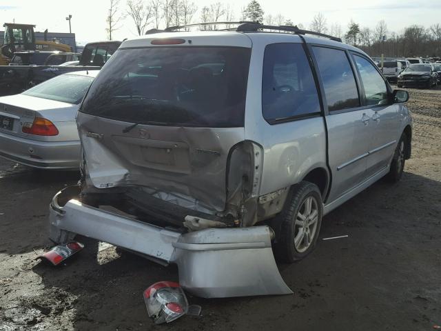 JM3LW28J740528829 - 2004 MAZDA MPV WAGON SILVER photo 4