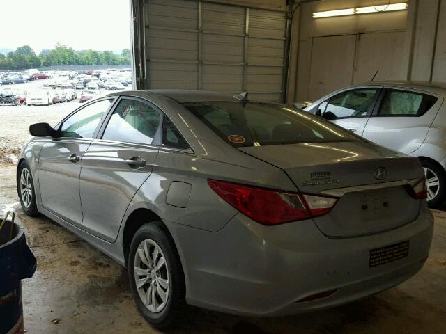 5NPEB4AC4BH094700 - 2011 HYUNDAI SONATA BLUE photo 3