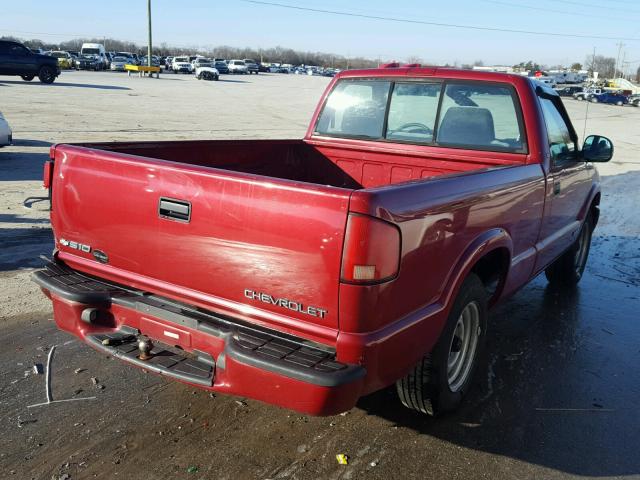 1GCCS1444WK214447 - 1998 CHEVROLET S TRUCK S1 MAROON photo 4