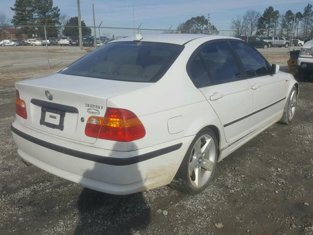 WBAET37484NJ80678 - 2004 BMW 325 I WHITE photo 4