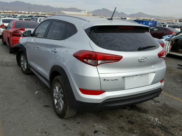 KM8J33A41HU563864 - 2017 HYUNDAI TUCSON LIM SILVER photo 3