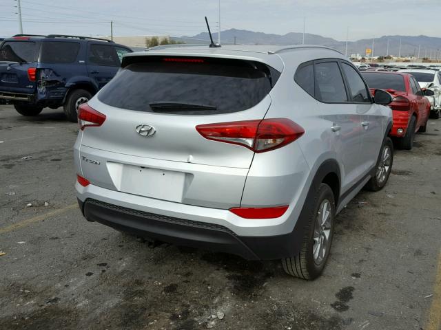 KM8J33A41HU563864 - 2017 HYUNDAI TUCSON LIM SILVER photo 4