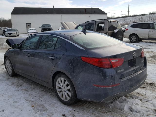 5XXGN4A75FG369317 - 2015 KIA OPTIMA EX BLUE photo 3