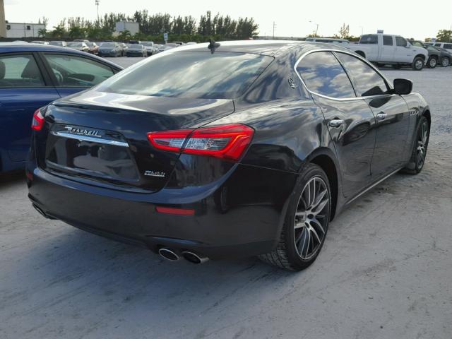 ZAM57XSA7F1131649 - 2015 MASERATI GHIBLI BLACK photo 4