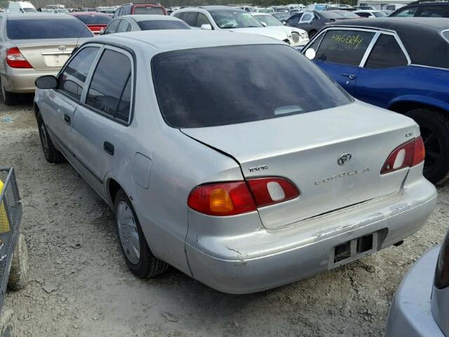 1NXBR12E51Z555030 - 2001 TOYOTA COROLLA CE SILVER photo 3