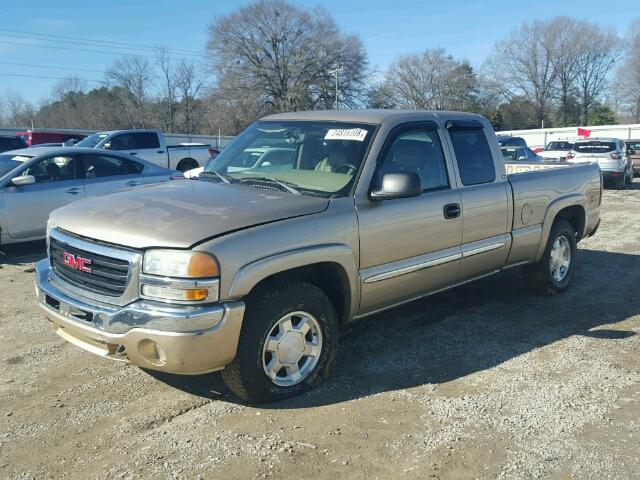 2GTEK19T941215955 - 2004 GMC NEW SIERRA BEIGE photo 2