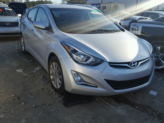 5NPDH4AE4FH556965 - 2015 HYUNDAI ELANTRA SE SILVER photo 1