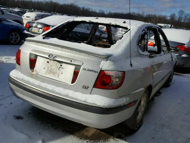 KMHDN56D64U127162 - 2004 HYUNDAI ELANTRA GL SILVER photo 4