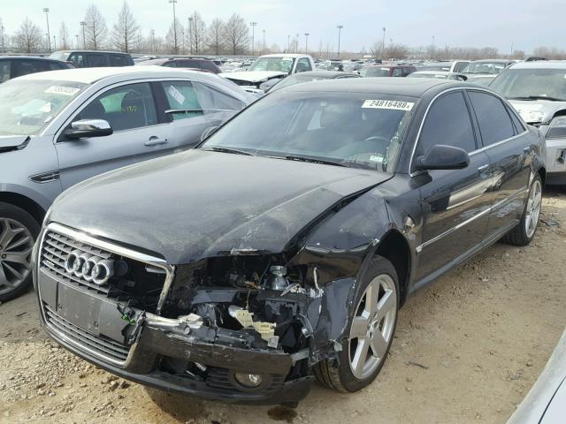 WAUMV44E27N021670 - 2007 AUDI A8 L QUATT BLACK photo 2