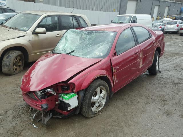 1B3EL46X96N196333 - 2006 DODGE STRATUS SX RED photo 2