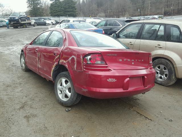 1B3EL46X96N196333 - 2006 DODGE STRATUS SX RED photo 3