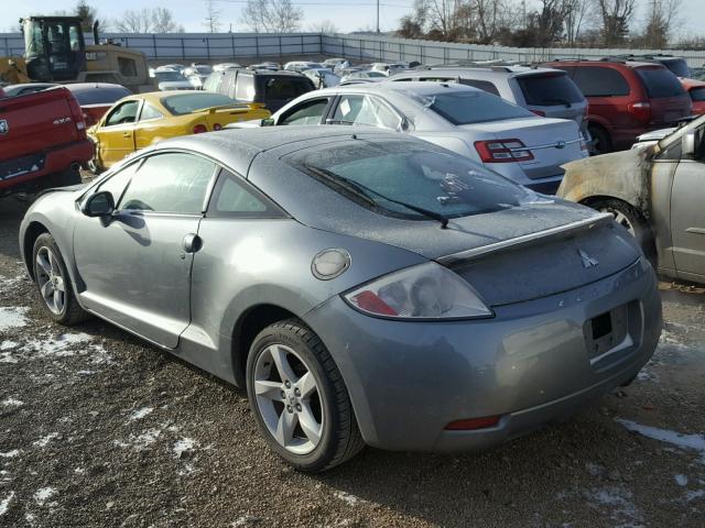 4A3AK24F67E002337 - 2007 MITSUBISHI ECLIPSE GS GRAY photo 3