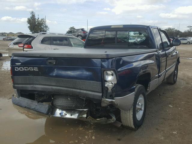 1B7HC13Y11J210555 - 2001 DODGE RAM 1500 BLUE photo 4