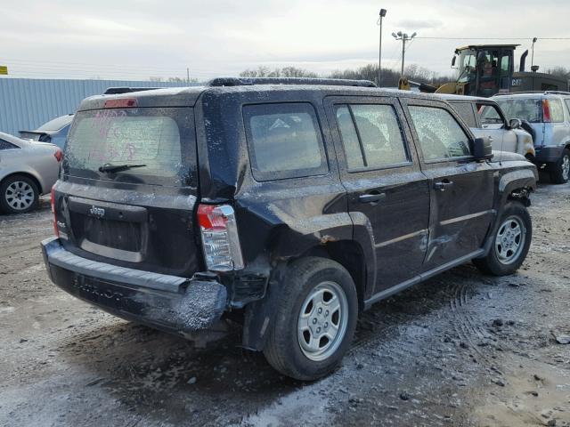 1J8FF28W78D684832 - 2008 JEEP PATRIOT SP BLACK photo 4