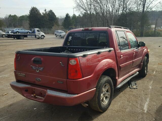 1FMZU67K65UA53481 - 2005 FORD EXPLORER S RED photo 4