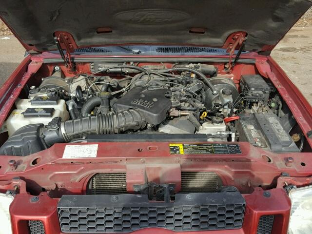 1FMZU67K65UA53481 - 2005 FORD EXPLORER S RED photo 7