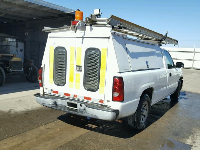 1GCEC14X67Z146709 - 2007 CHEVROLET SILVERADO WHITE photo 4