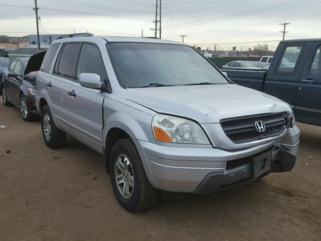 5FNYF18615B024560 - 2005 HONDA PILOT EXL SILVER photo 1