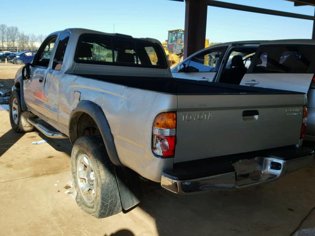 5TESN92NX4Z344495 - 2004 TOYOTA TACOMA XTR SILVER photo 3