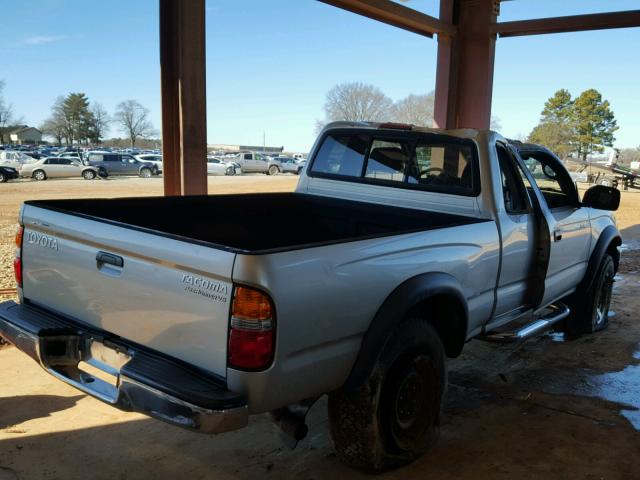 5TESN92NX4Z344495 - 2004 TOYOTA TACOMA XTR SILVER photo 4