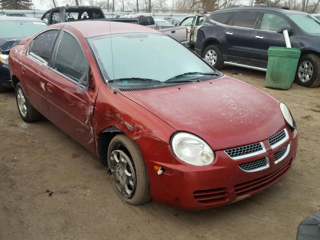 1B3ES56C94D602331 - 2004 DODGE NEON SXT RED photo 1