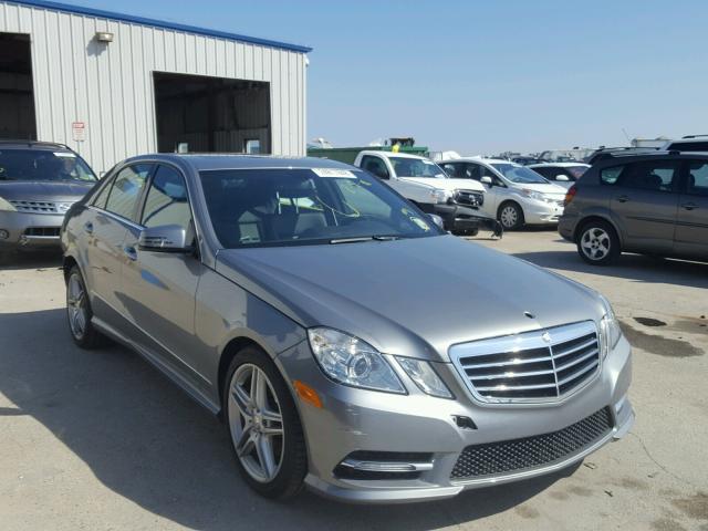 WDDHF5KB6DA683678 - 2013 MERCEDES-BENZ E 350 SILVER photo 1