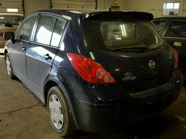 3N1BC13E89L373822 - 2009 NISSAN VERSA S BLUE photo 3