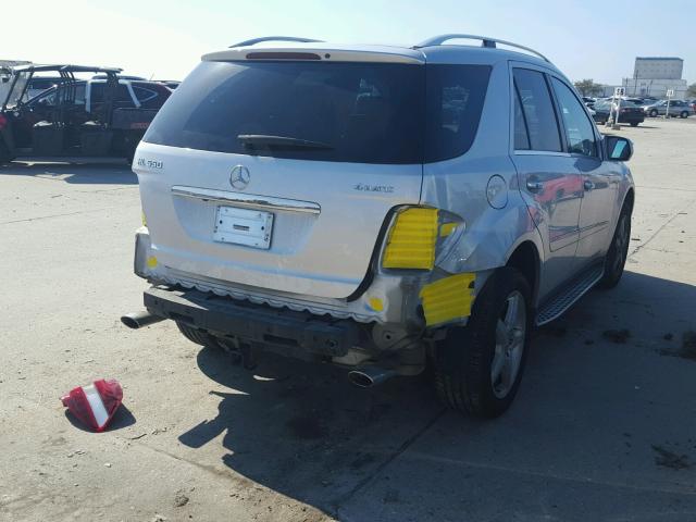 4JGBB72E79A463566 - 2009 MERCEDES-BENZ ML 550 SILVER photo 4