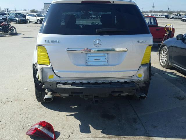 4JGBB72E79A463566 - 2009 MERCEDES-BENZ ML 550 SILVER photo 9