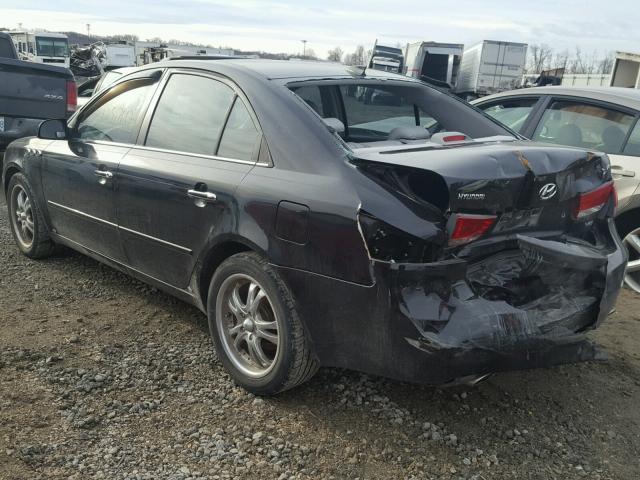 5NPEU46F87H186056 - 2007 HYUNDAI SONATA SE BLACK photo 3