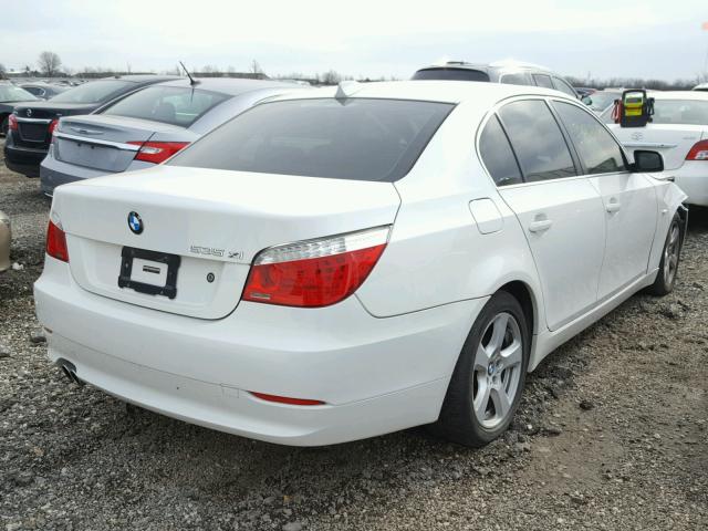 WBANV93518CZ64455 - 2008 BMW 535 XI WHITE photo 4