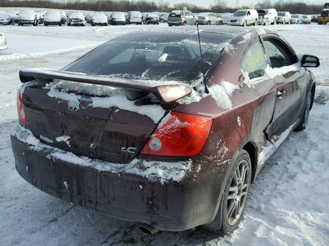 JTKDE177850031928 - 2005 TOYOTA SCION TC 栗色 照片 4