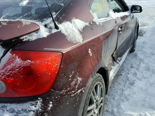 JTKDE177850031928 - 2005 TOYOTA SCION TC 栗色 照片 9