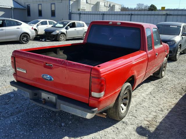 1FTYR14V3YTB34435 - 2000 FORD RANGER SUP RED photo 4