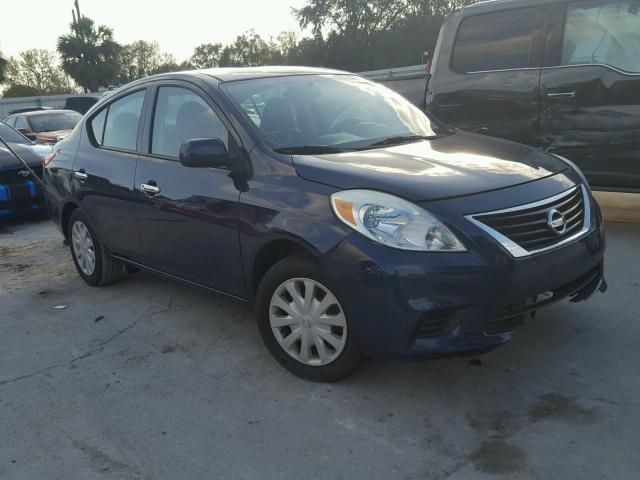 3N1CN7AP5EL822163 - 2014 NISSAN VERSA S BLUE photo 1