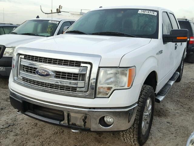 1FTFW1EF8EKE06826 - 2014 FORD F150 SUPER WHITE photo 2