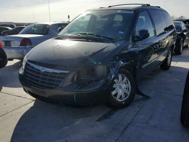 2A4GP54L17R138278 - 2007 CHRYSLER TOWN & COU BLACK photo 2