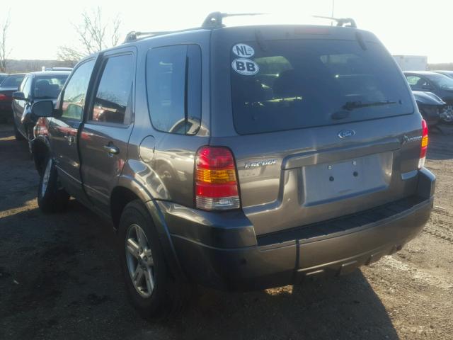 1FMCU96H06KC00291 - 2006 FORD ESCAPE HEV GRAY photo 3