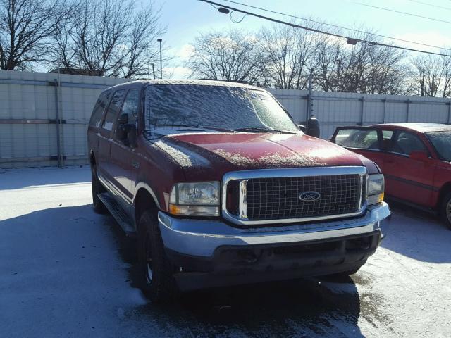 1FMNU41S42ED70743 - 2002 FORD EXCURSION RED photo 1