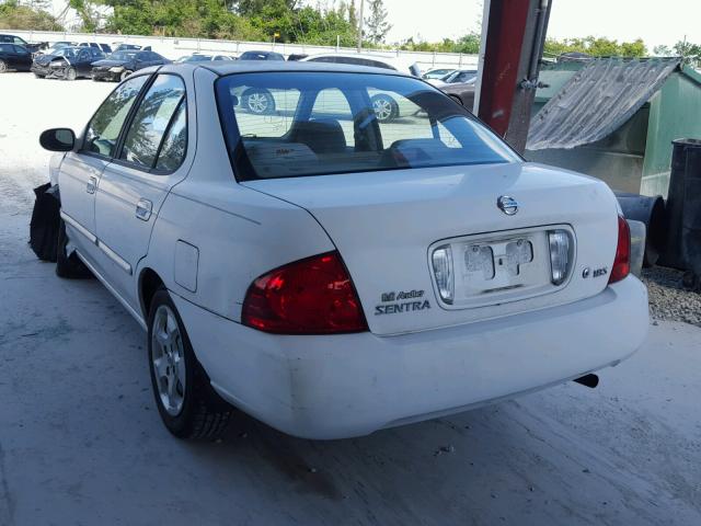 3N1CB51D26L526280 - 2006 NISSAN SENTRA 1.8 WHITE photo 3