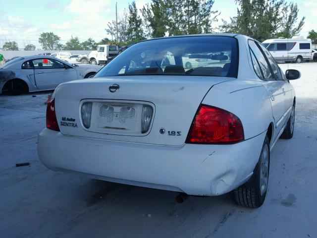 3N1CB51D26L526280 - 2006 NISSAN SENTRA 1.8 WHITE photo 4