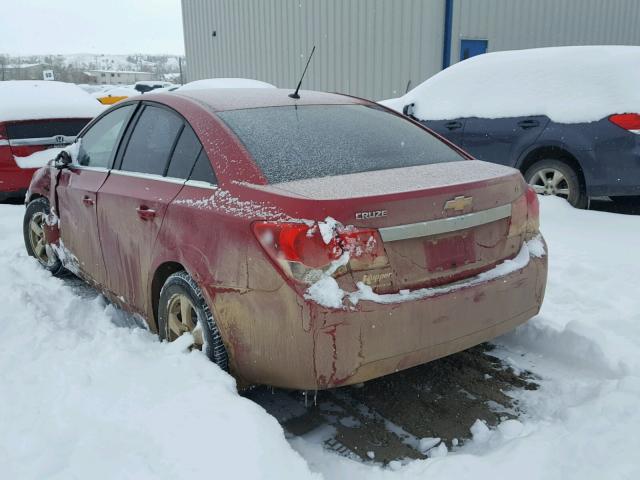 1G1PE5S96B7190799 - 2011 CHEVROLET CRUZE LT RED photo 3