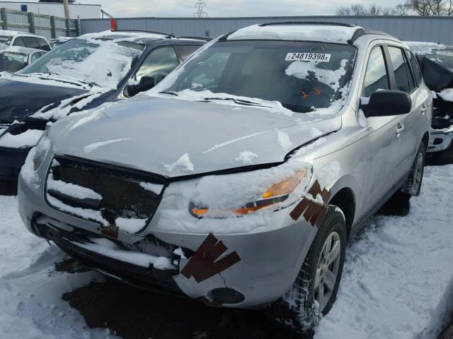 5NMSG73D89H234220 - 2009 HYUNDAI SANTA FE G SILVER photo 2